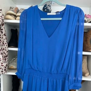 Alice and Olivia blue mini dress